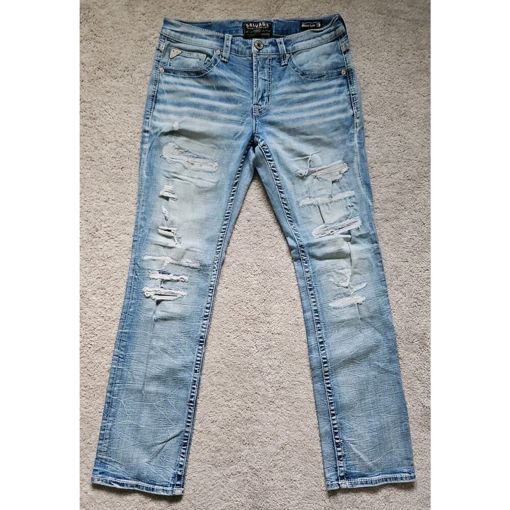 Salvage Supply Co Mayhem Straight Jeans Men 33x34